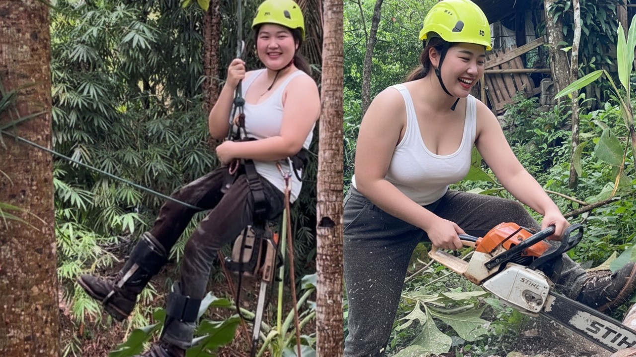 ONE WRONG MOVE! DANGEROUS TREE CUTTING ALMOST ENDS IN DISASTER