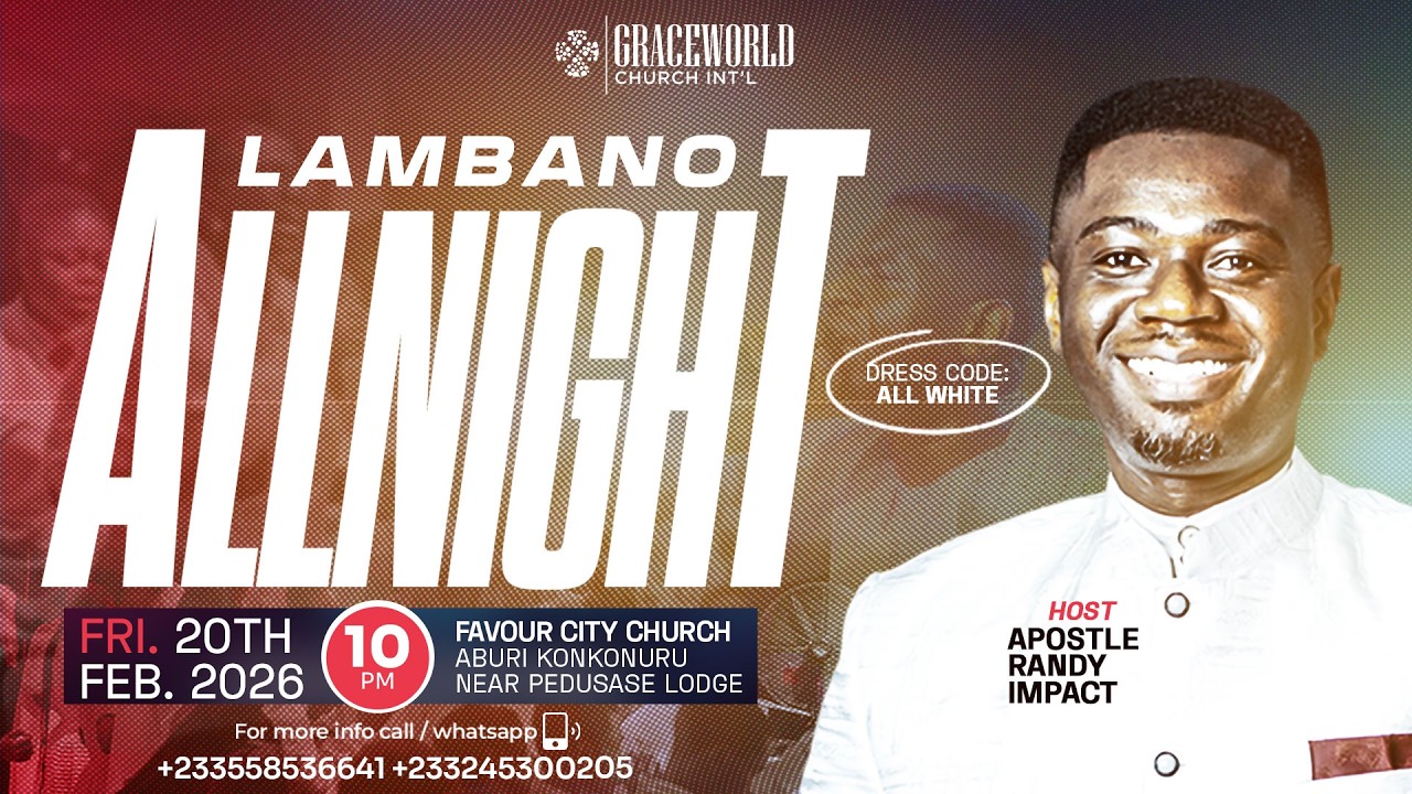 LAMBANO ALLNIGHT SERVICE with Apostle Randy Impact || FAVOR CITY CHURCH || 20-02-2026.