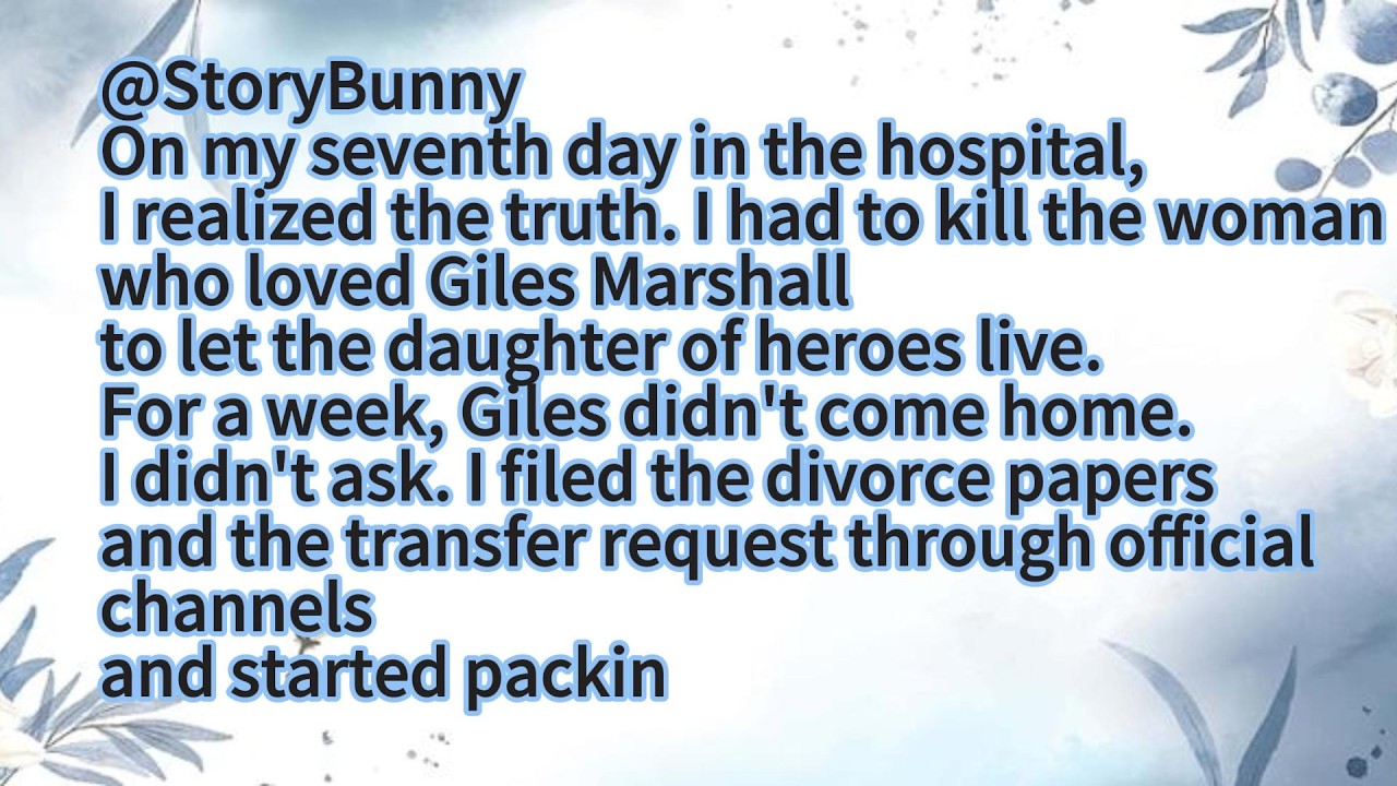 On my seventh day in the hospital,