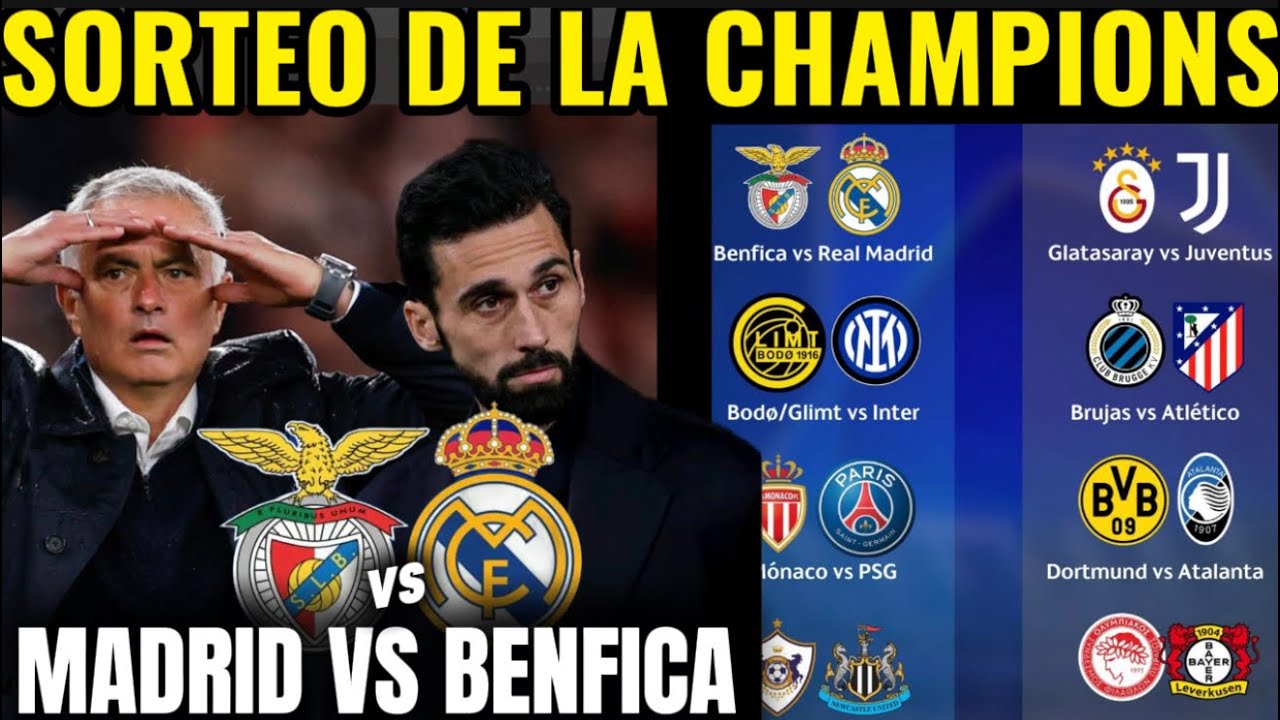 LOCURA EN EL SORTEO DE LA CHAMPIONS😱MADRID VS BENFICA⚽️mi opinion 