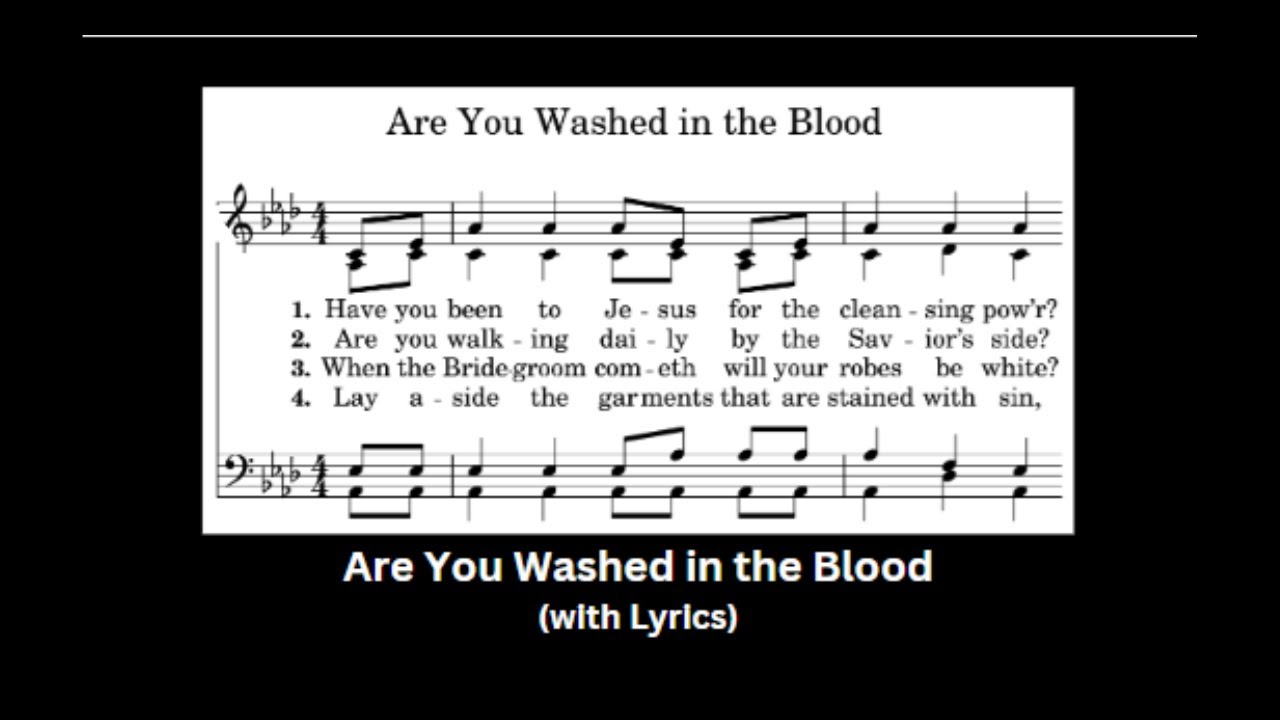 Are You Washed in the Blood hymn with lyrics video - old hymn #hymnlyrics #oldhymns #hymnsong