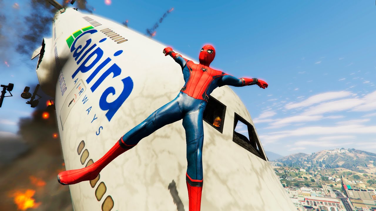 GTA 5 Epic Plane Crashes & Spiderman Ragdolls Ep.17 (Euphoria Physics | Funny Moments)