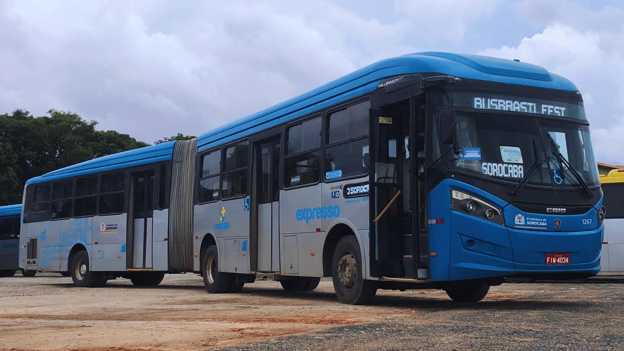 BAITA POTÊNCIA! O ARTICULADO CAIO MILLENNIUM BRT - SCANIA K310 de SOROCABA | Bus 360º #26