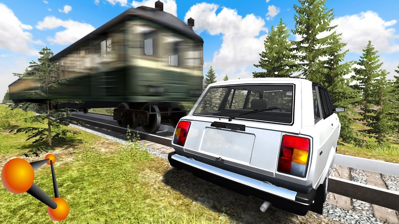 ПОЕЗД СМЕРТИ! НЕ ХОДИ ПО РЕЛЬСАМ! | BeamNG.drive