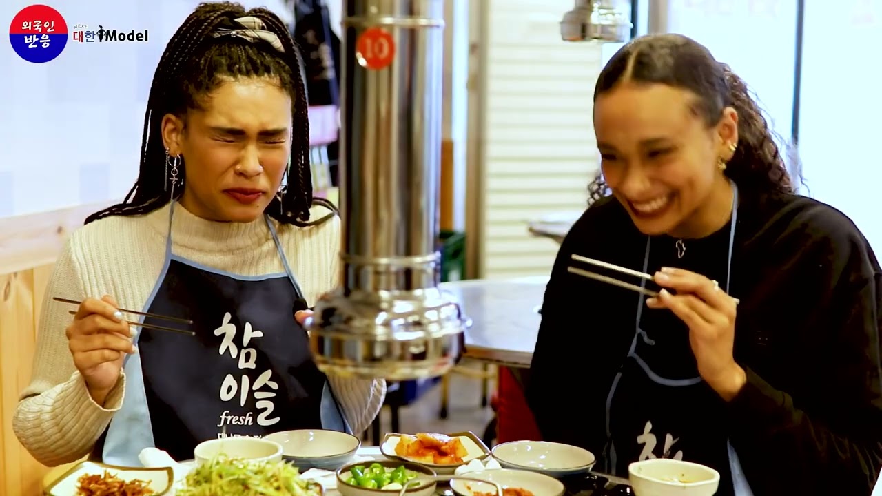 돼지고기 치마살 숯불구이 맛에 '한국인은 천재다!' 이탈리아 자매 반응