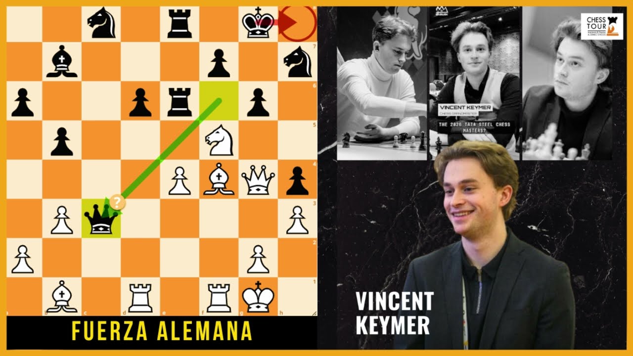 La FUERZA alemana de Keymer que DEMUELE la casa negra! 🔥  Keymer - Erigaisi, 2026