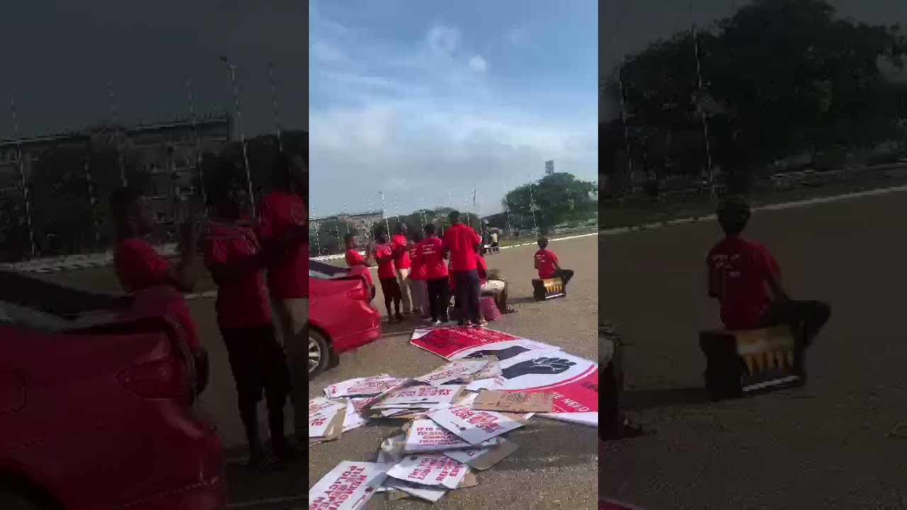 AGGRIEVED LAW STUDENTS PROTEST OVER EXAM FAILURE