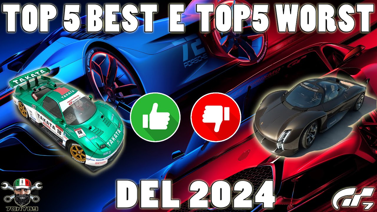 La mia classifica delle auto migliori e delle peggiori del 2024!  #gt7 #top #worst #cars