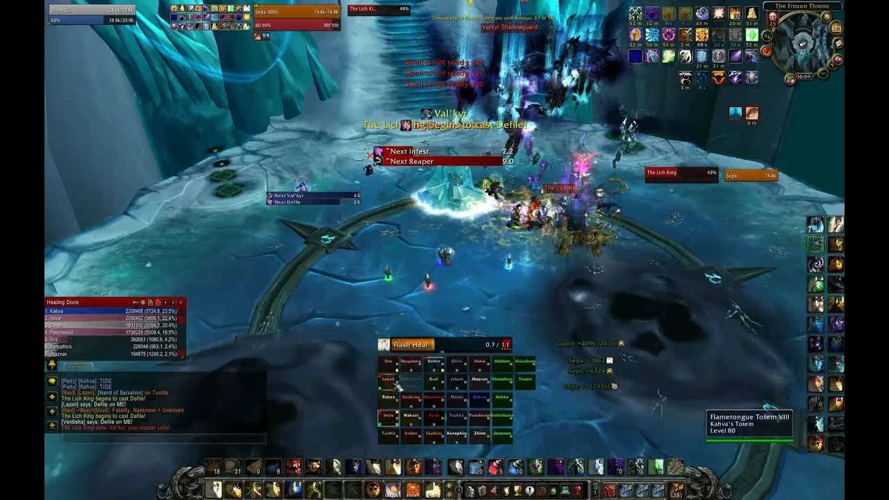 Paragon VS Lich King 25HM 0% Buff Part 1 of 2