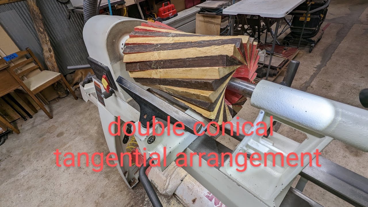 точение древесины с двойным коническим тангенциальным расположением