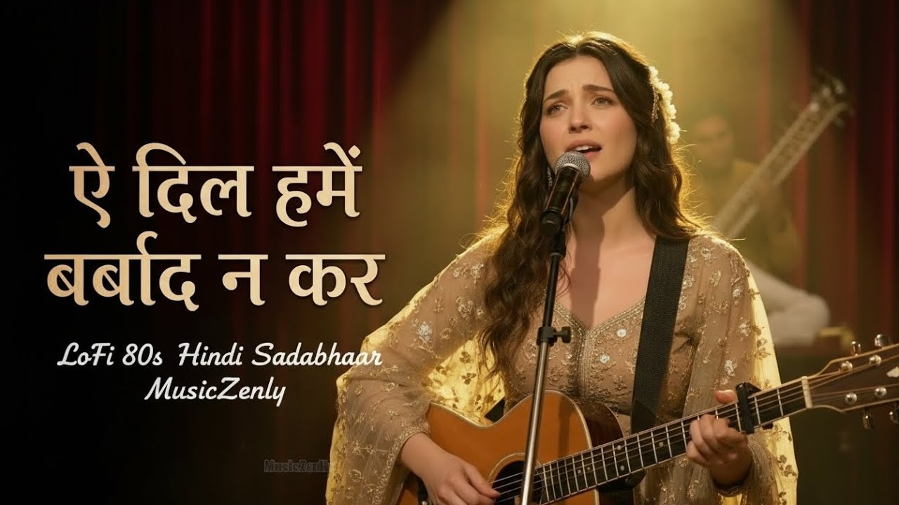 Ae Dil Humein Barbaad Na Kar | Lofi |  Purane Sadabahar Gane | Hindi Old Song 80s | MusicZenly