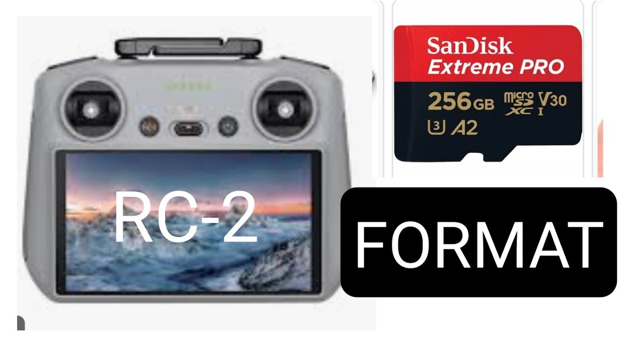 Пульт дистанционного управления DJI RC-2, форматирование и включение SD-карты