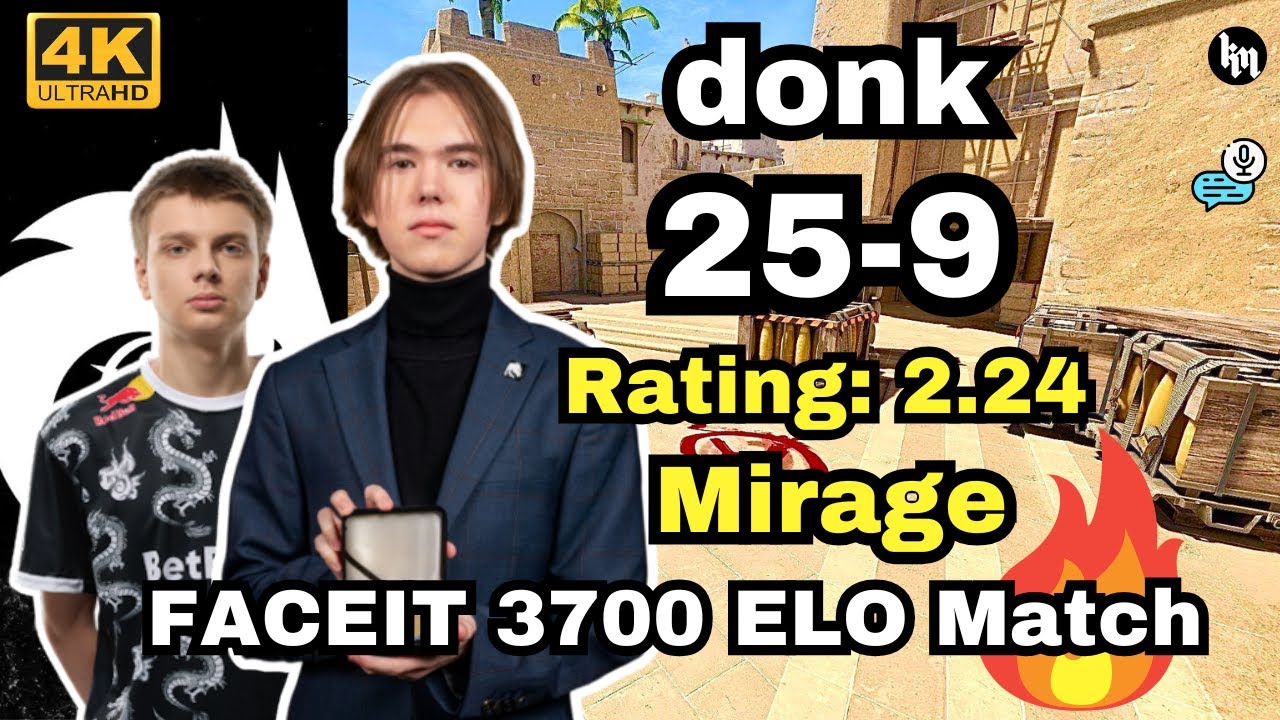 🔥donk (25-9) w/kyousuke (mirage) | FACEIT 3700 ELO | Jan 20, 2025 | CS2 POV/DEMO