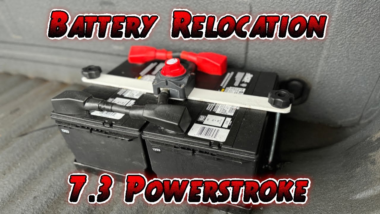 STREET TRUCK BATTERY RELOCATE - CUSTOM IN-BED INSTALL 7.3 POWERSTROKE