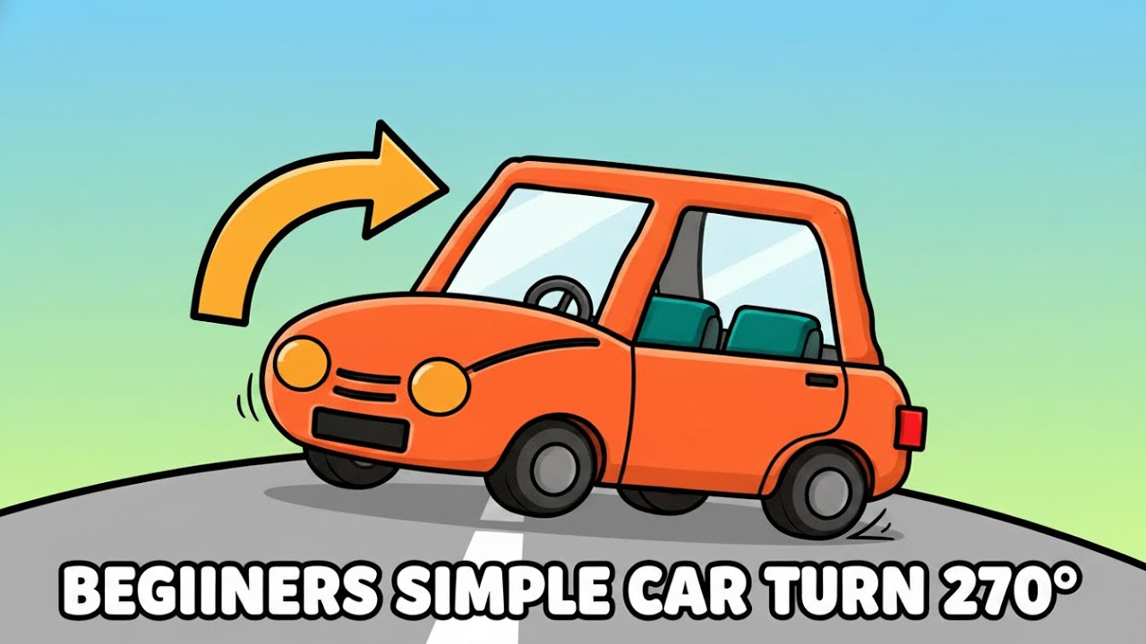 Moho Tutorial: Beginners simple 270 degrees car turn