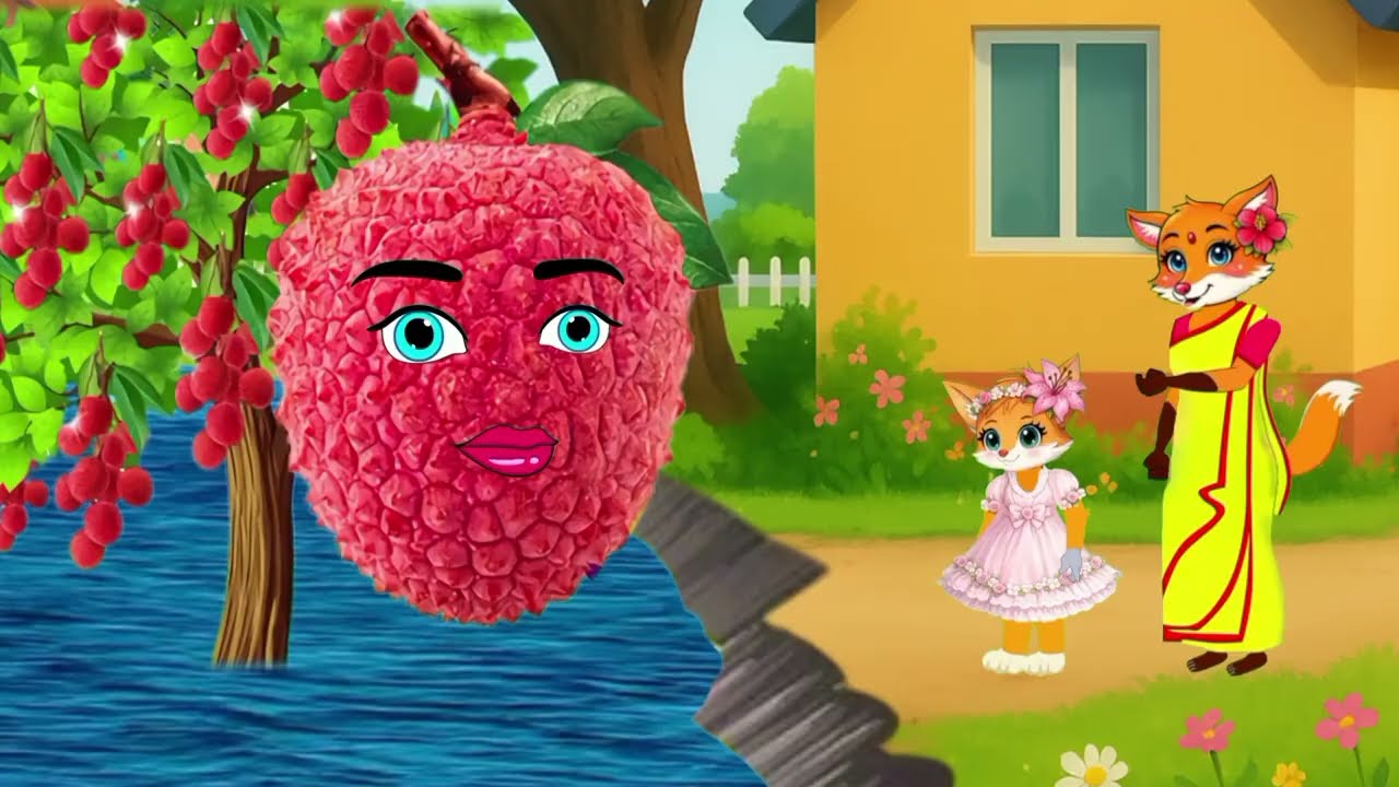 পুকুর লিচু চাষ |Bangla Cartoon Stories Bangla| Shiyaler Cartoon Video| Fox Cartoon Video|