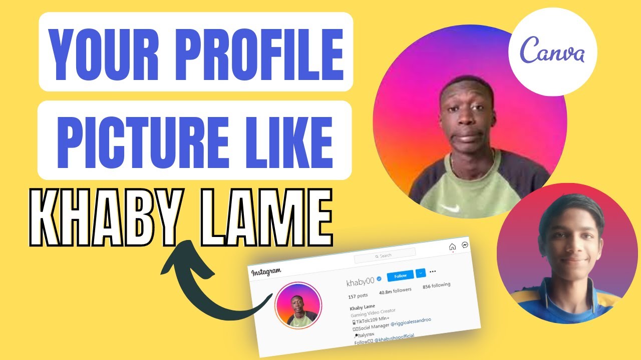 How to Create a Cool Profile Picture like Khaby lame for Instagram (2021)/Tamil/Royal psycho