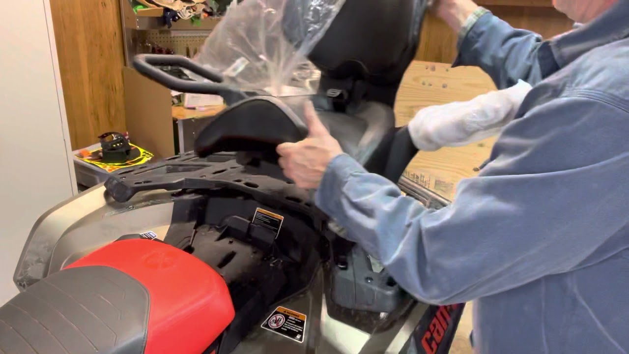 2022 Can Am Outlander 1000R XMR - Rear passenger seat install