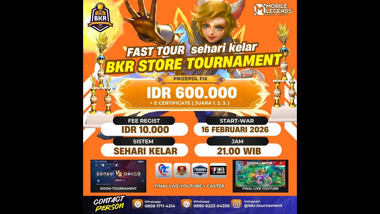 Tournamen online BKR STORE
