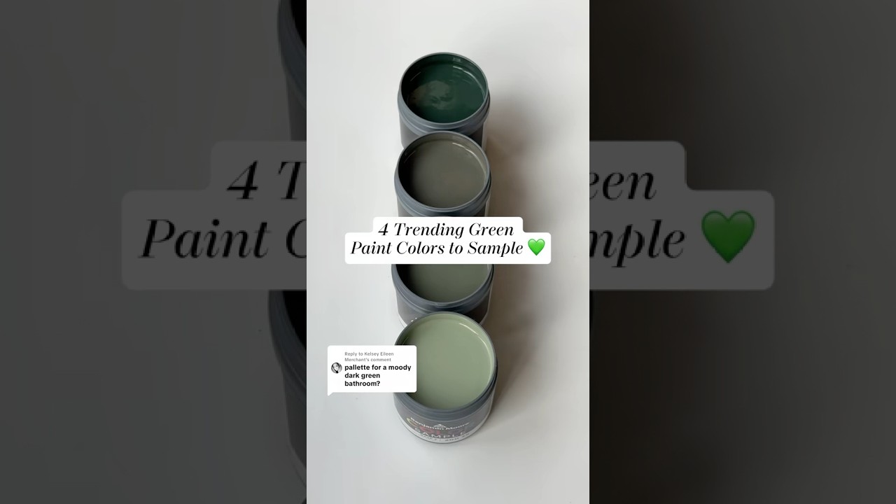 4 Trending Green Paint Colors to Sample from #BenjaminMoore 💚