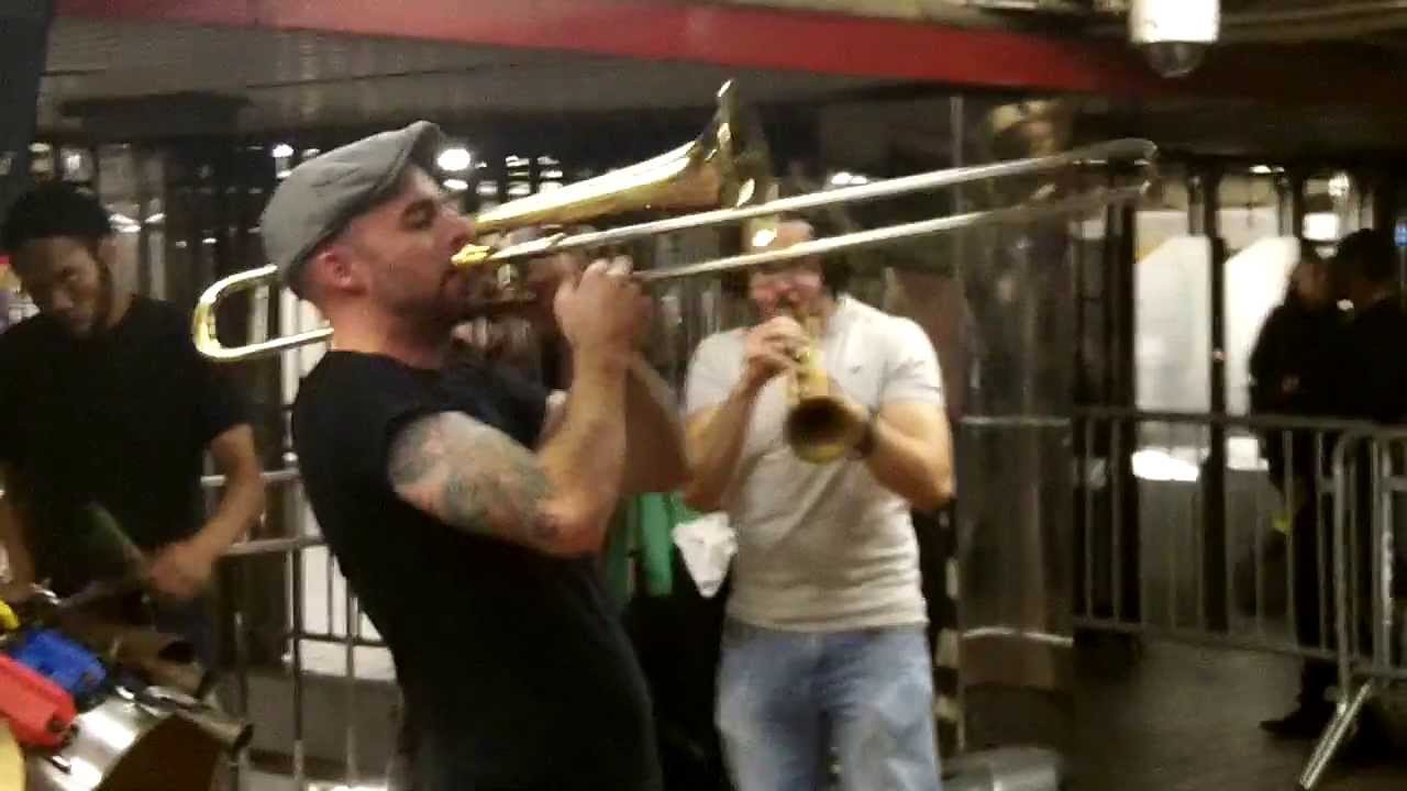 The Drumadics Beat-N-Brass Herald Square New York City