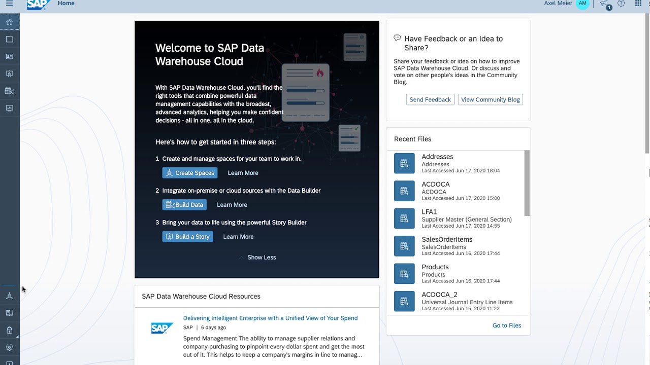 SAP Data Warehouse Cloud – Hybrid – access to SAP HANA for SQL data warehousing