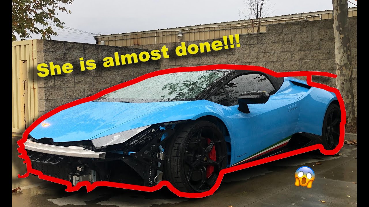 REBUILDING A WRECKED 2018 LAMBORGHINI HURACAN PERFORMANTE SPYDER FROM COPART!!! Part 10