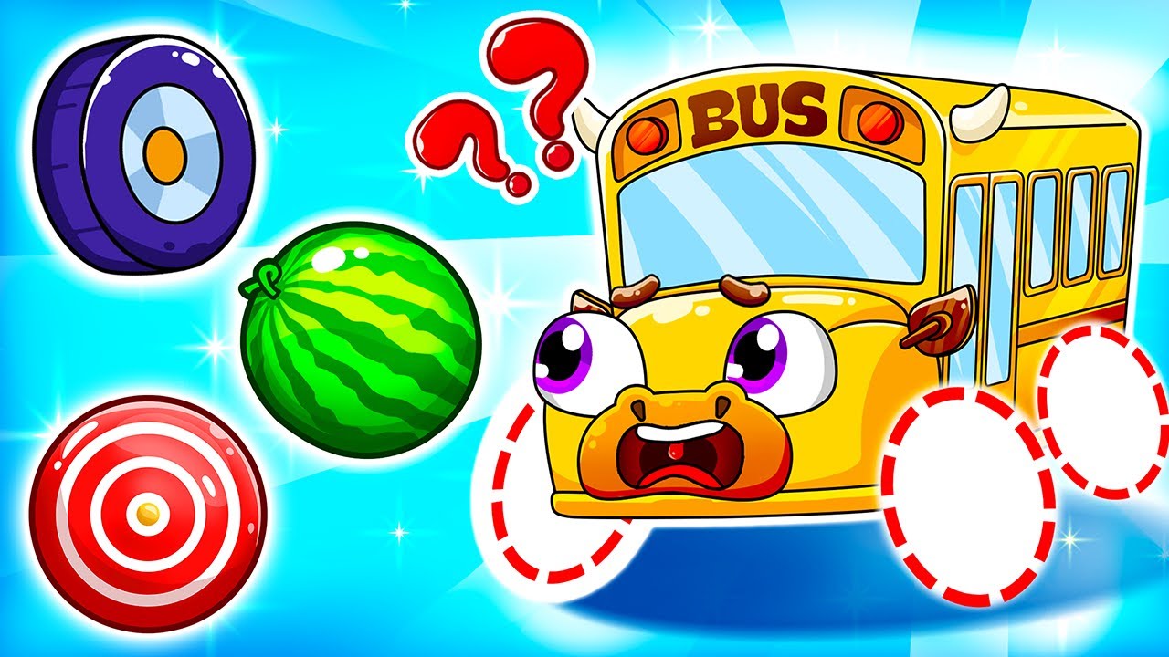 Funny School Bus Lost Wheel Song | YUM YUM Kids Song