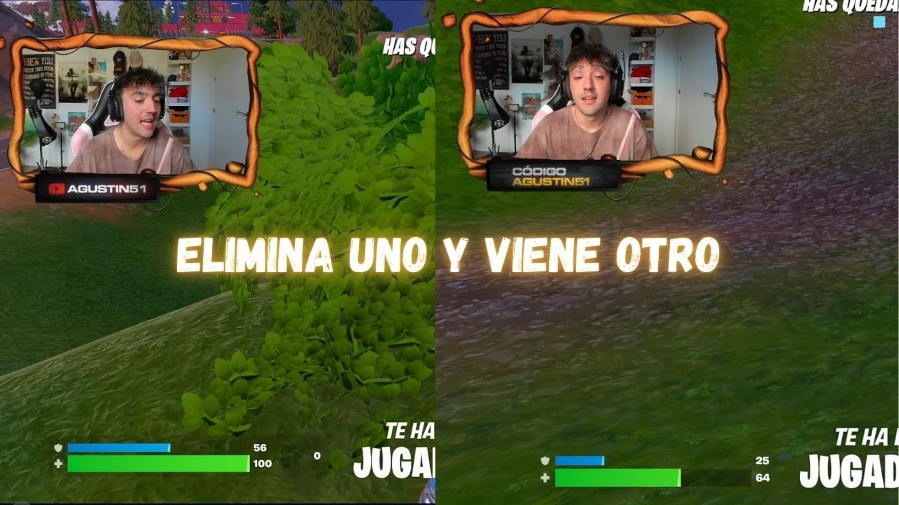 FAILS DE AGUSTIN 51 EN FORTNITE: Elimina uno y viene otro