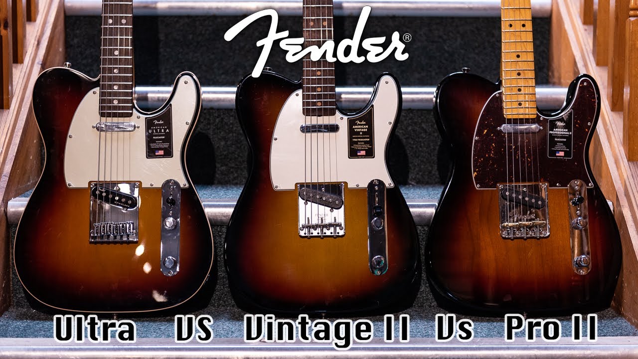 Сравнение Fender American Tele: Pro II, Ultra и Vintage II