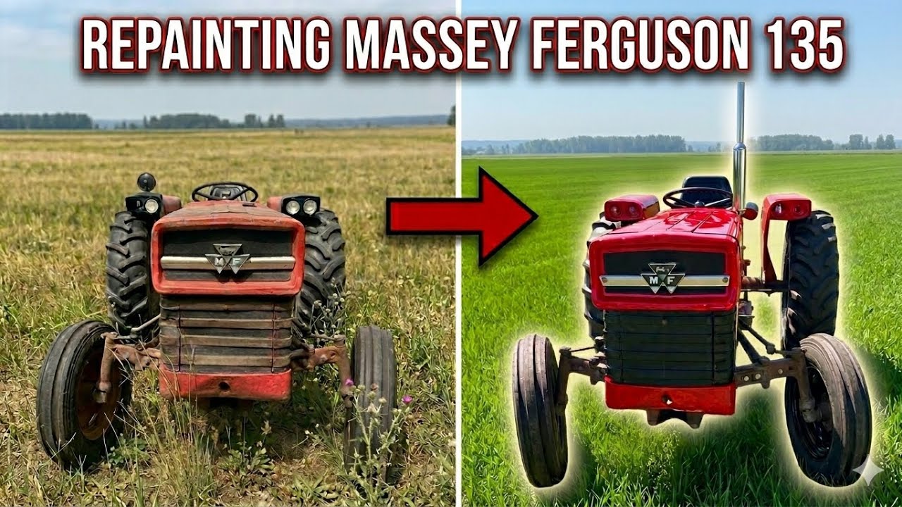 1964 Massey Ferguson 135 Repaint | Surprising My Dad (Before & After)
