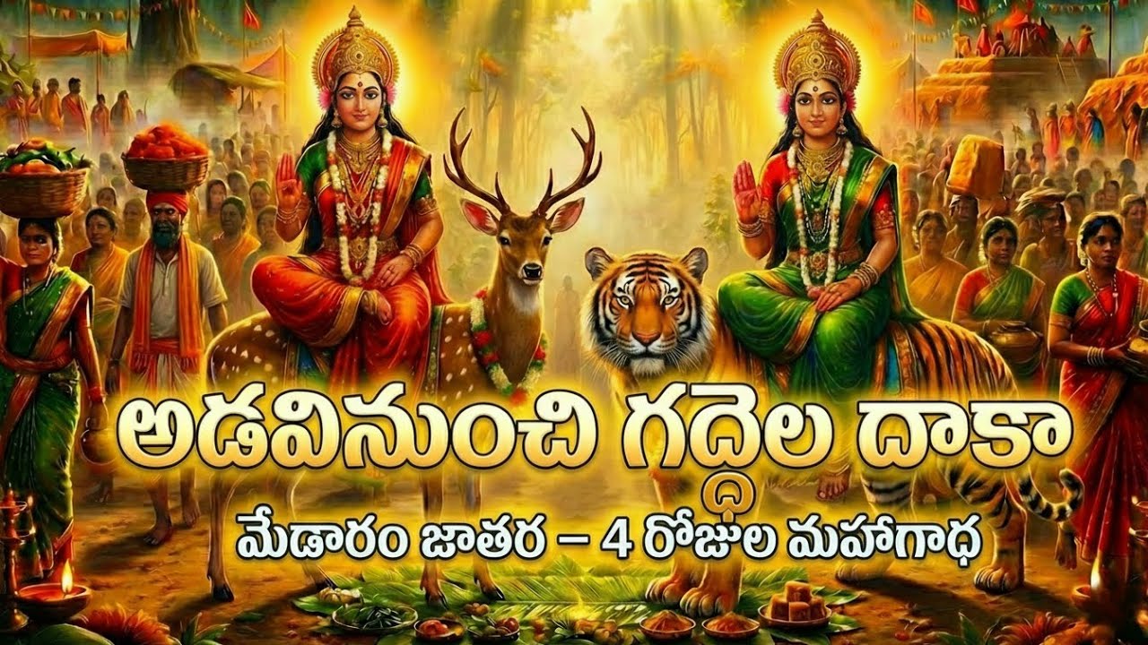 మేడారం జాతర – 4 రోజుల శక్తి ప్రయాణం | Sammakka Saralamma Divine Journey Song | Medaram Jathara