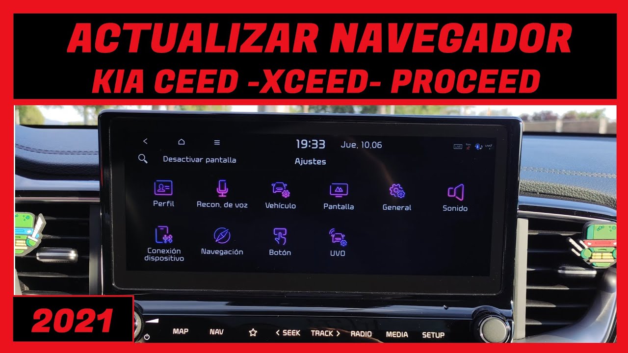 KIA CEED ACTUALIZAR MAPAS - NAVEGADOR - UVO [2021] [ CEED - XCEED - PROCEED ]