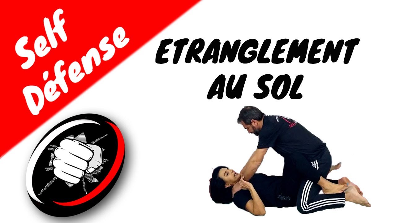 Self Défense, Krav Maga - étranglement au sol - Apprendre la self défense avec Aziza