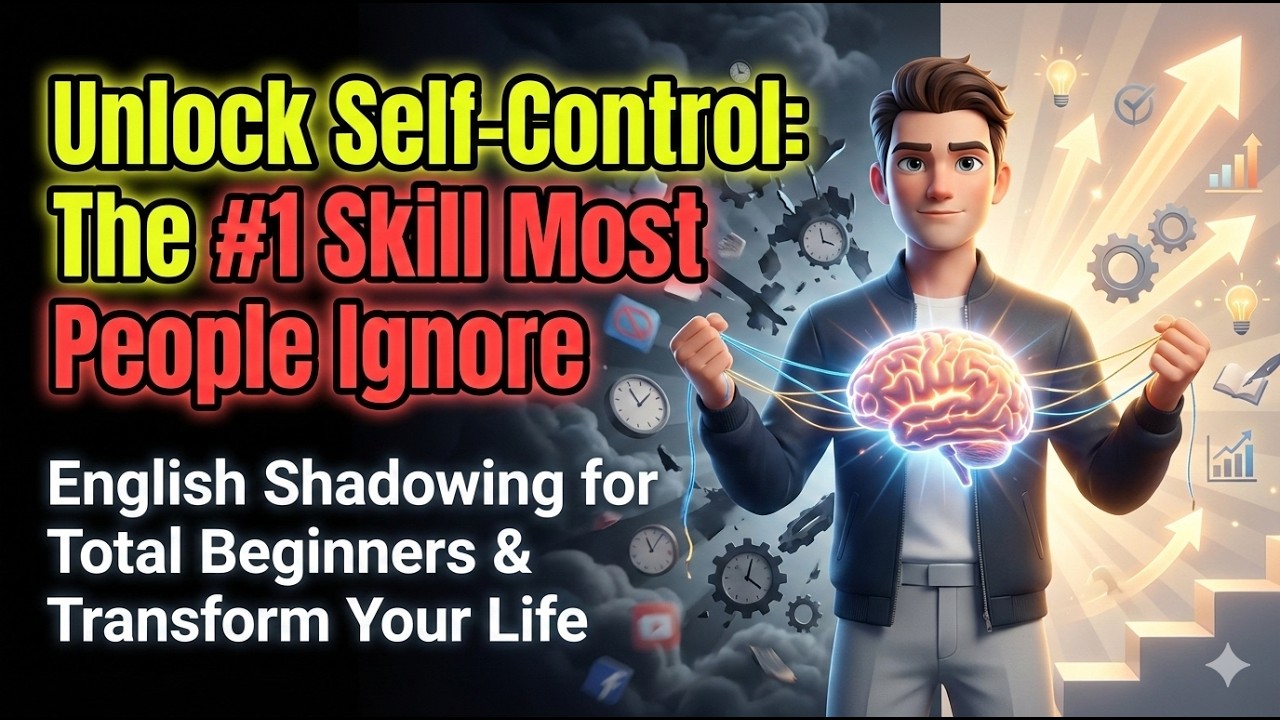 Unlock Self Control The #1 Skill Most People Ignore || English Shadowing for Total Beginners