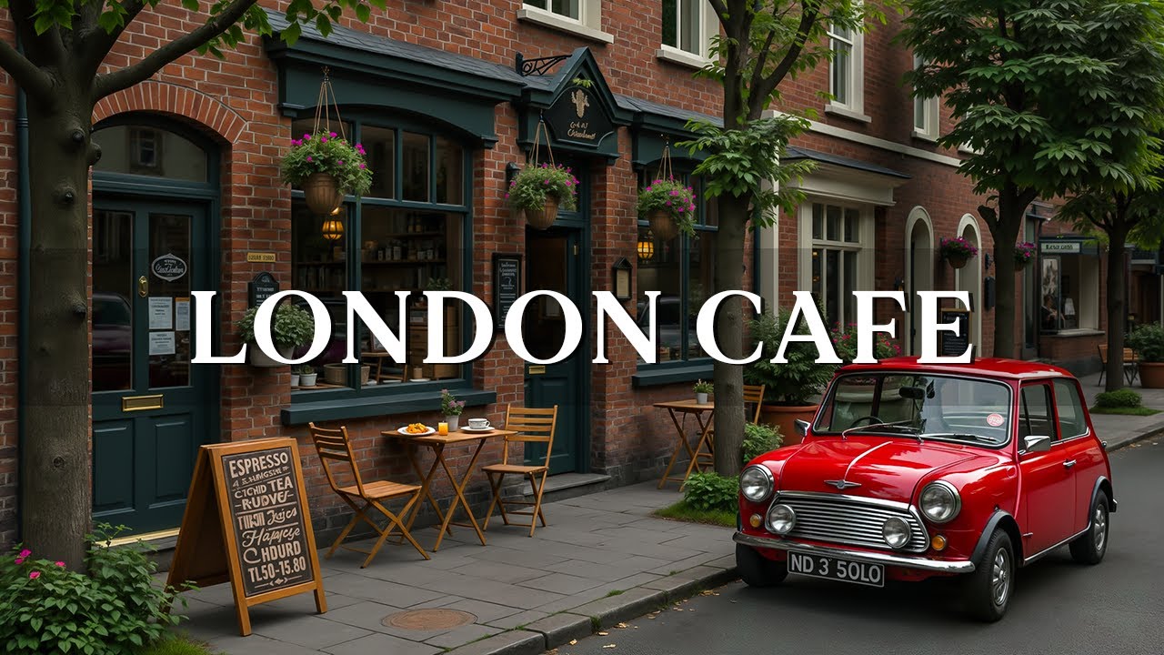 Calm Jazz & Bossa Nova Music in a London Caf&eacute; ☕ | Cozy Coffee Shop Ambience for a Cheerful Mood