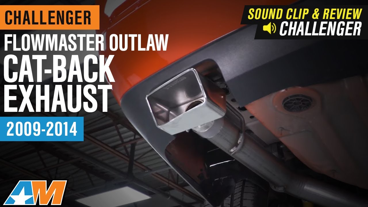 Обзор и запись звука выхлопной системы Challenger 5.7L Flowmaster Outlaw Cat-Back 2009-2014 гг.