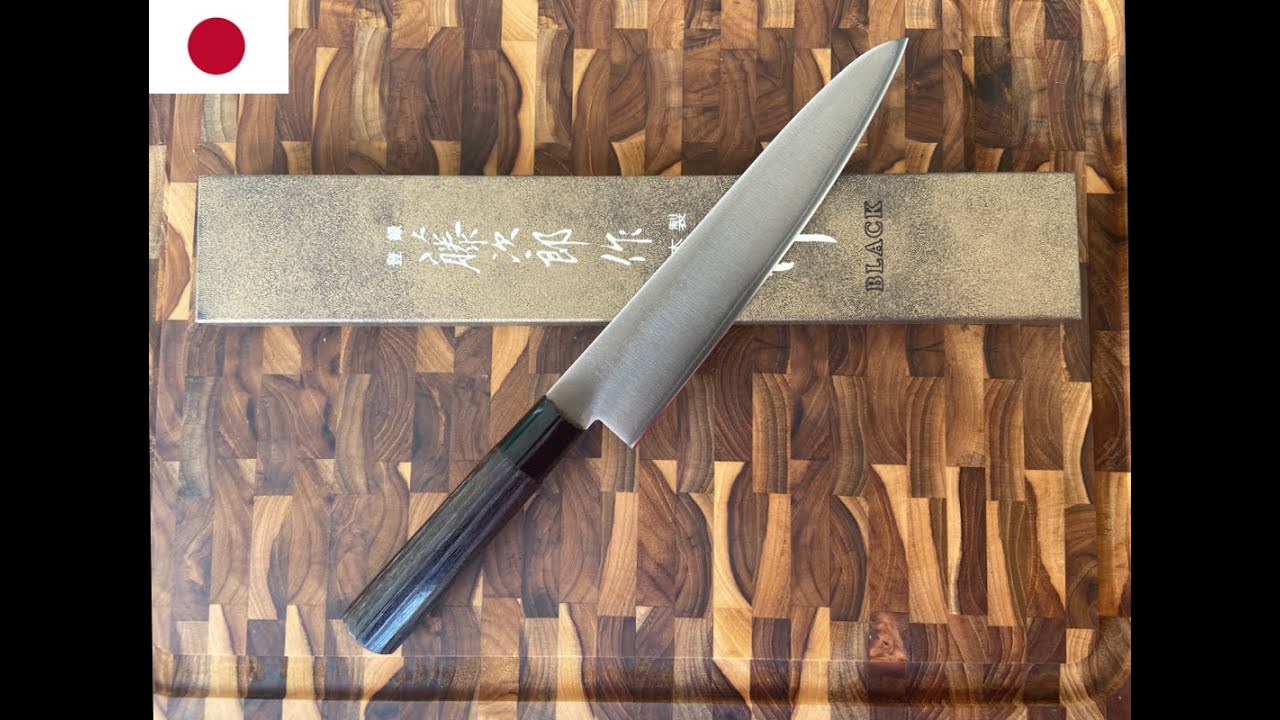 Avaliação da Faca Tojiro Zen Black 210 mm - Guyto - FD-1564 (禅 BLACK DPコバルト合金鋼割込 牛刀 210mm)