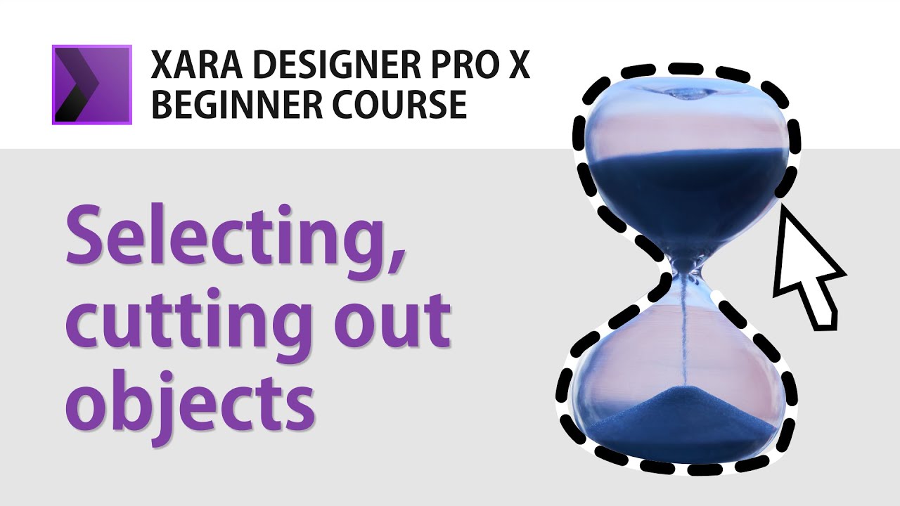 CUTTING OUT objects, marquee selection, region painter tool, shapes tool in Xara Designer Pro