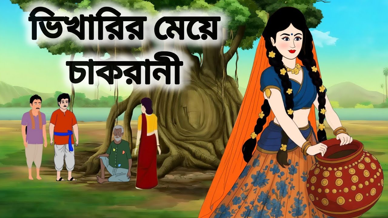ভিখারির মেয়ে চাকরানী।।বাংলা নতুন কার্টুন।।