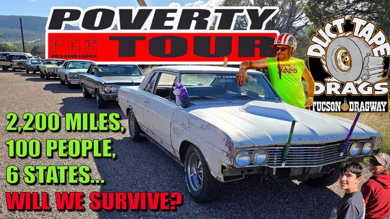 Surviving Poverty Tour: 2200 Miles in BIG BLOCK Buick To Duct Tape Drags!
