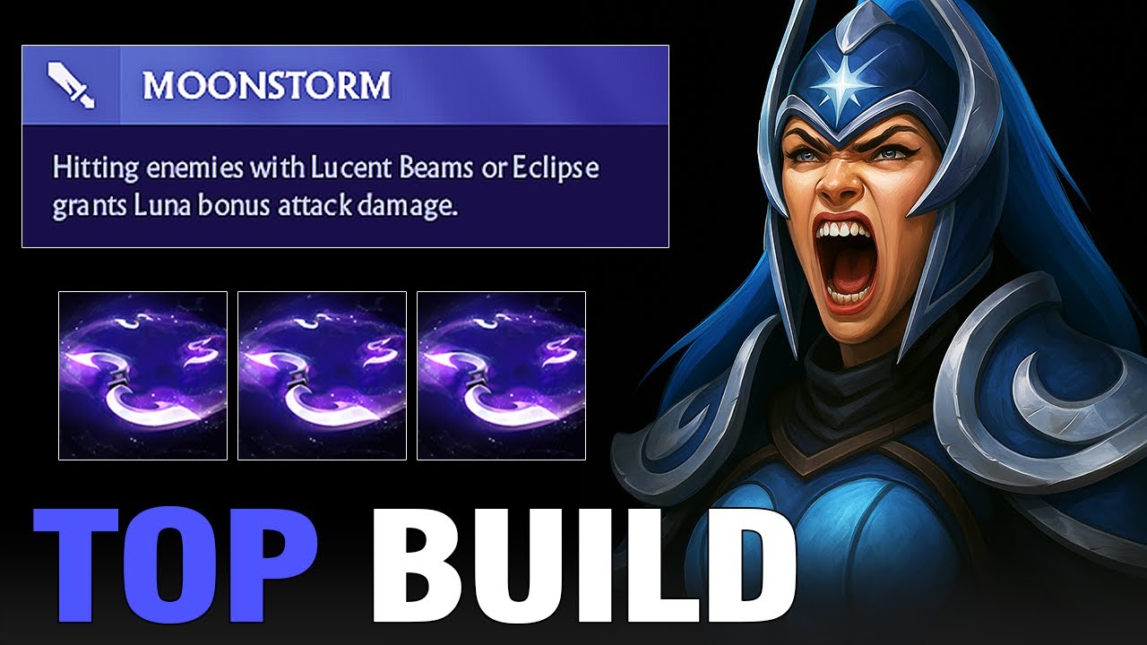 TOP 155 Immortal Luna Dominates Easy Lane | Patch 7.39c GOD Build