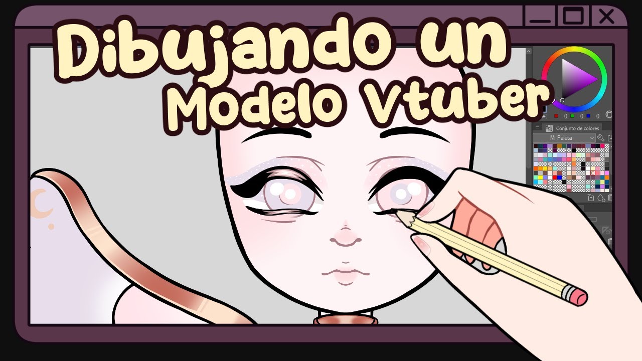 🍪 Dibujando un modelo Vtuber! | VGen Commission
