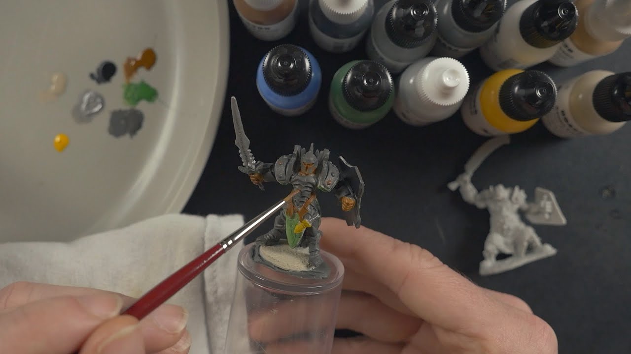 Miniature Painting ASMR - Timur Mangu (Reaper Core Skills kit)