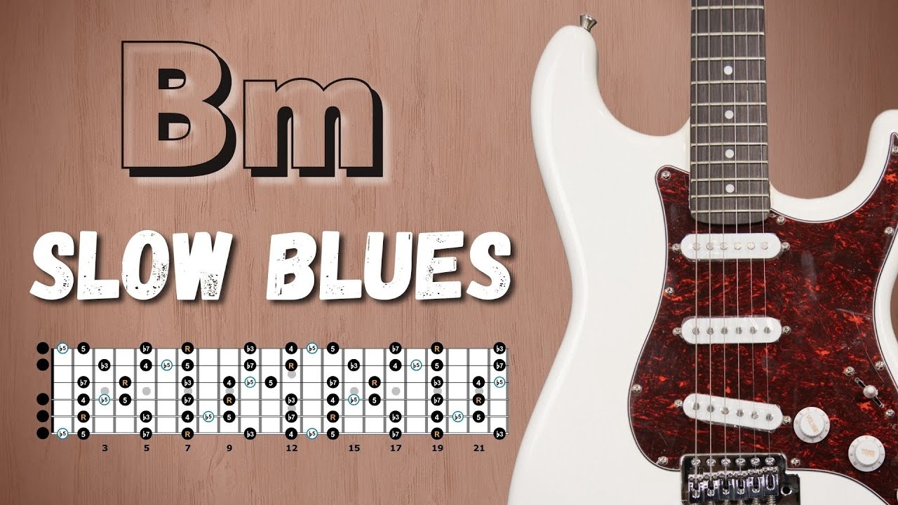 Old School SLOW BLUES Backing Track in B minor
