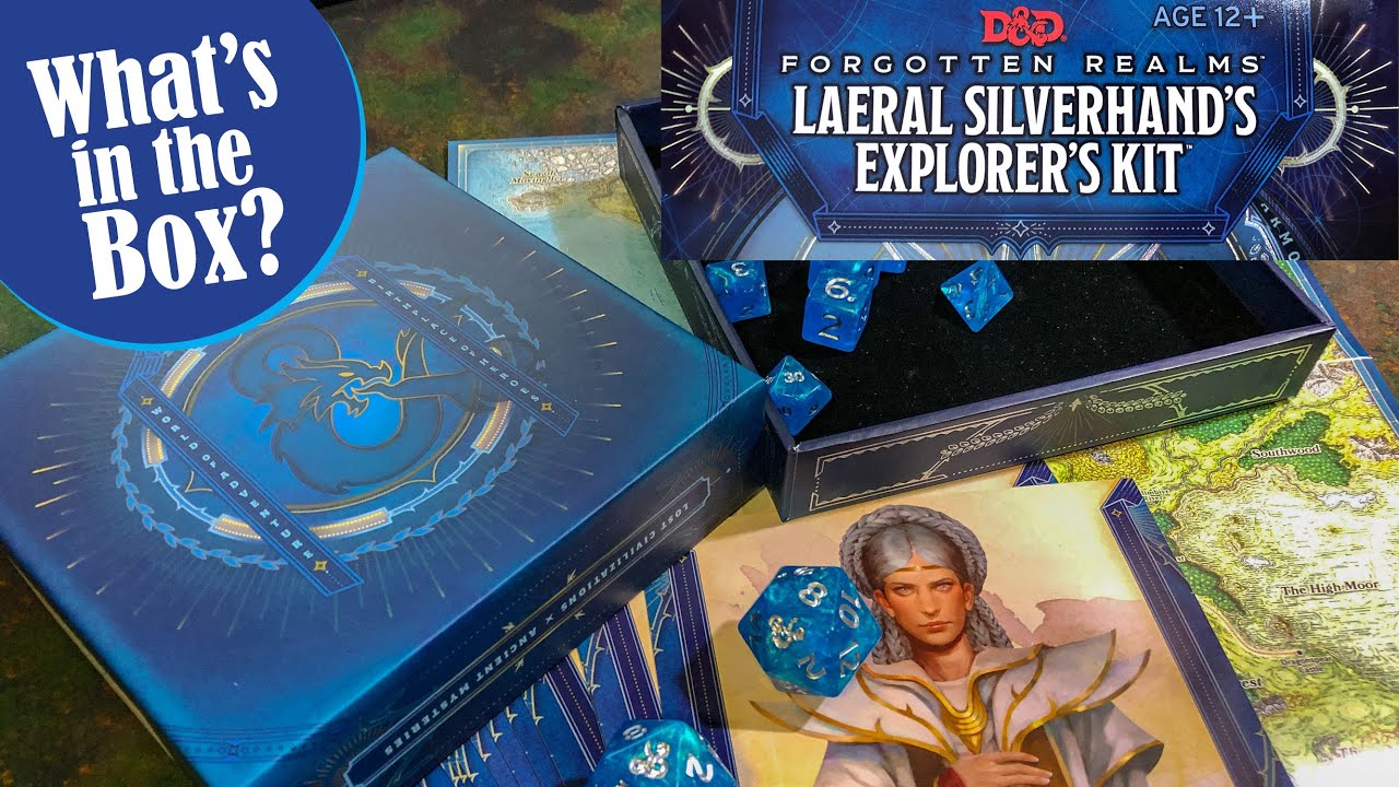 D&D Forgotten Realms LAERAL SILVERHANDS EXPLORERS KIT Dice Set