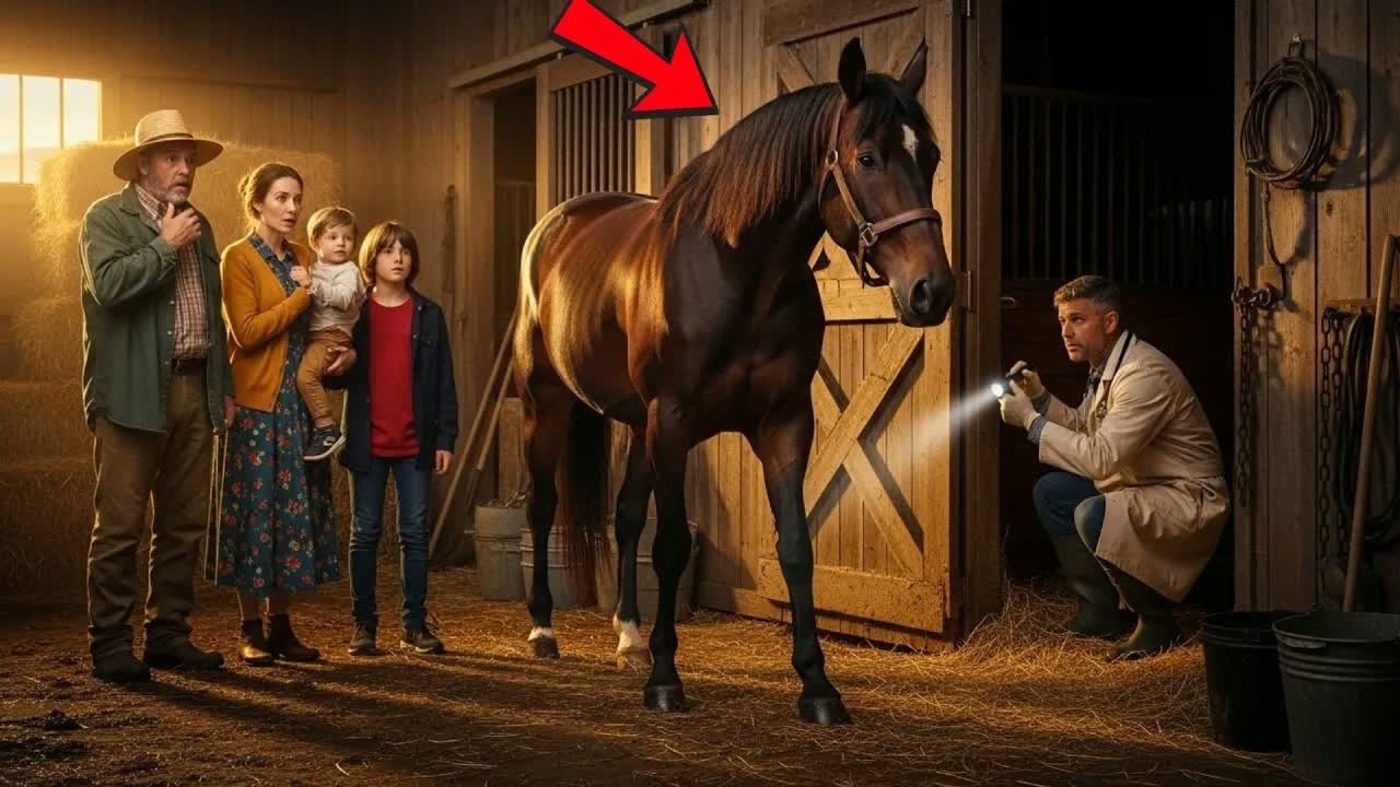 O FAZENDEIRO ACHOU SEU CAVALO NEGANDO-SE A ENTRAR NO CELEIRO — ATÉ PERCEBEREM O QUE ELE PROTEGIA...