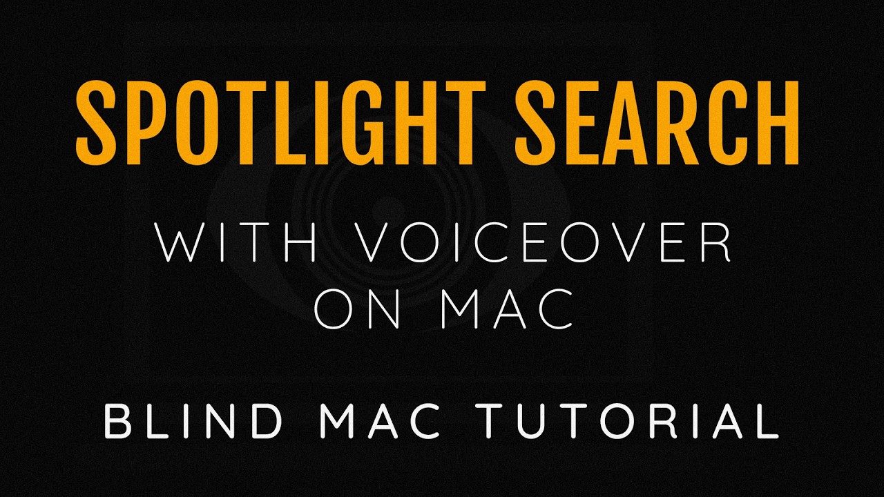 Как использовать поиск Spotlight с VoiceOver на Mac при переходе с Windows или iOS 7
