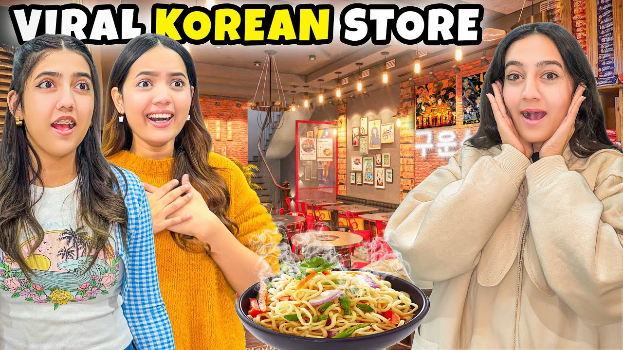 Most Viral Korean Noodle Store of Pakistan😍🍜 | Kpop Band say Milay 😭🥳| Sistrology
