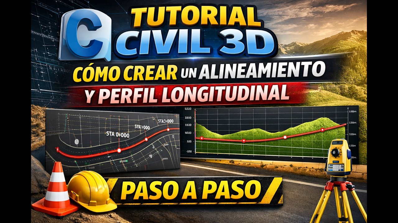 📏 TUTORIAL CIVIL 3D - CÓMO CREAR UN ALINEAMIENTO Y PERFIL LONGITUDINAL 🚧📊 | PASO A PASO